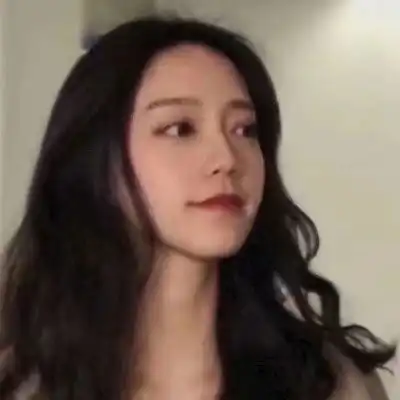 侧颜漂亮女生长发头像
