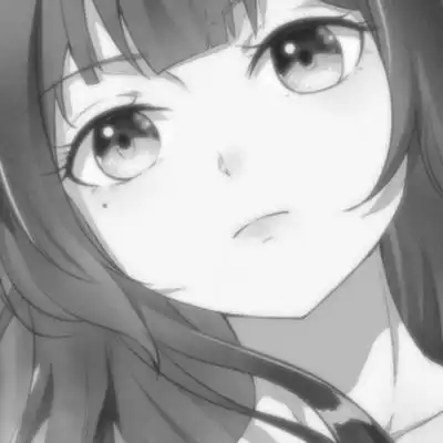 意境伤感风气质黑白动漫女头.在微信头像我要个性网
