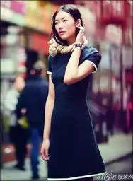 刘雯演绎j.crew2013秋冬女装秀出大牌风范
