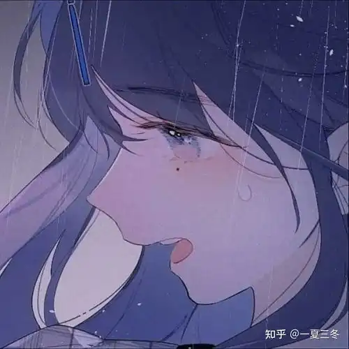 头像蓝色系动漫女头

