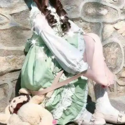 lo娘头像真人下半身lolita可爱软妹部位头像
