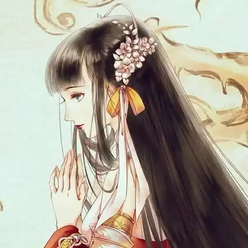 古风女生头像无端坠入红尘梦,惹却三千烦恼丝
