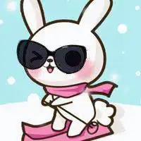 戴眼镜可爱小兔子头像图片微信头像图片大全
