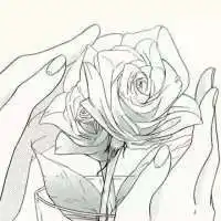 白背景手绘动漫头像微信头像图片大全
