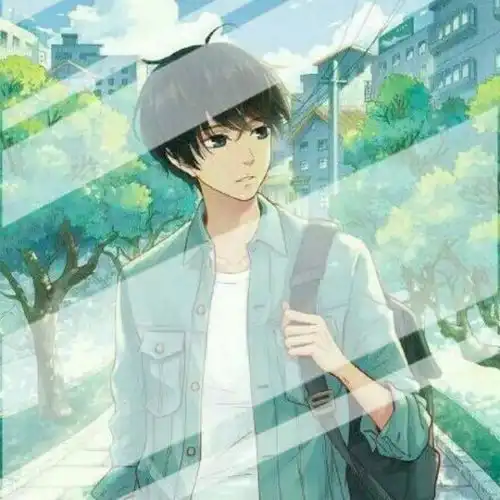 找两张身穿绿衣服的情侣动漫头像
