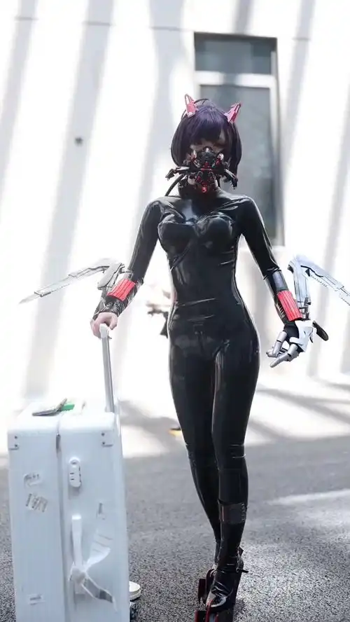 二次元皮衣美女
