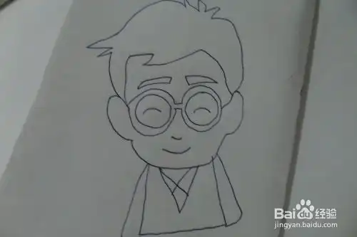 爸爸头像的画法
