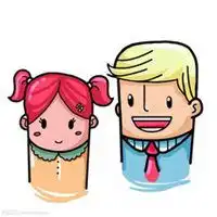 父女头像两张卡通可爱微信头像图片大全
