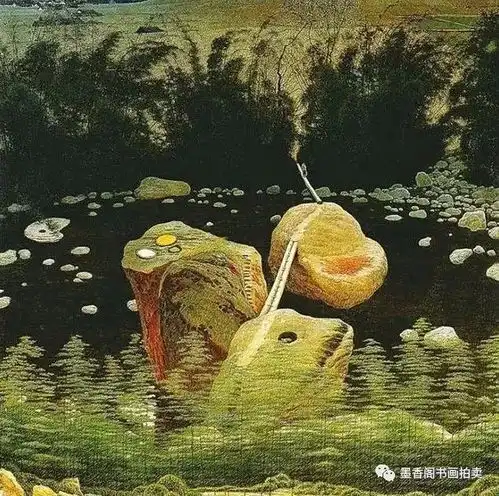 他将西洋画的色彩融入于中国山水画的精神中,太赞了
