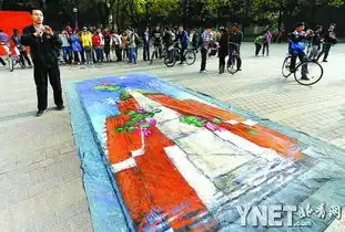 清华学生3d地画迎校庆
