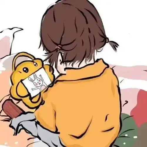情侣头像好好生活,慢慢遇见

