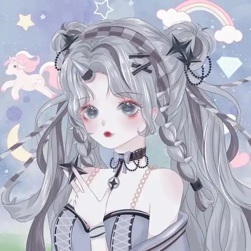 女生漫头一组超好看的古风头像
