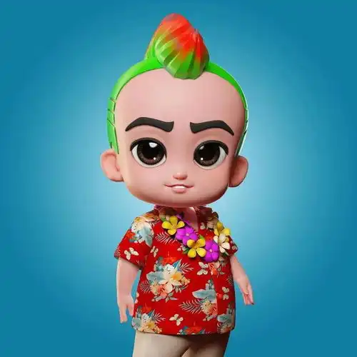 卡通小丑头像
