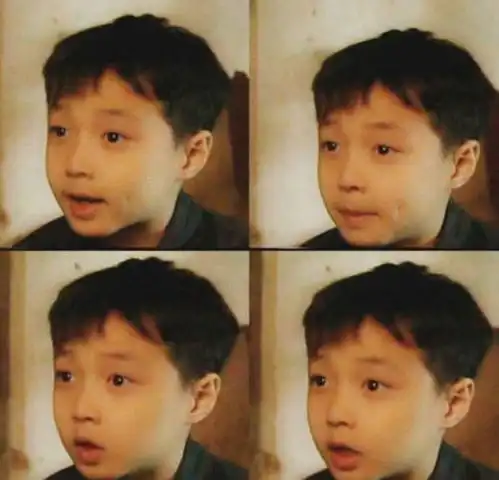 明星童年照张艺兴可爱,易烊千玺的变化真大,哈妮克孜似洋娃娃
