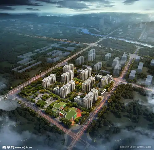 城市鸟瞰图效果图设计图
