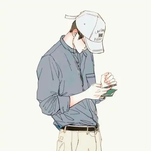 动漫男生头像我清楚每次谈恋爱到最后都只是我动过心
