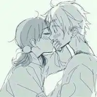 动漫情侣头像一男一女黑白图片微信头像图片大全
