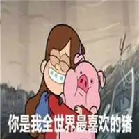 梅宝和摇摇猪情侣头像微信头像图片大全
