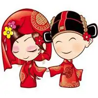 结婚头像一男一女卡通超萌微信头像图片大全
