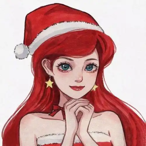 圣诞动漫女生头像
