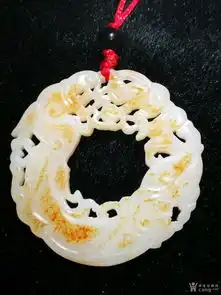 和田籽料望子成龙玉牌
