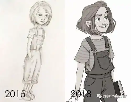 重新绘制以前的画,果然从菜鸟变成达人就是要靠努力
