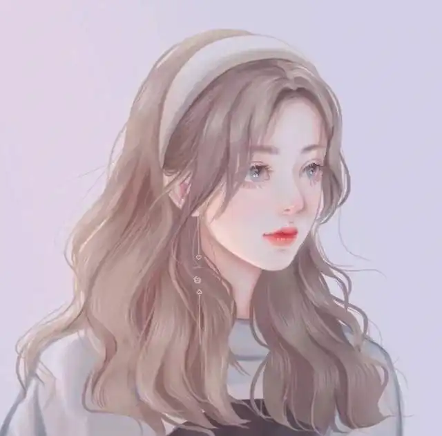 超级好看的手绘女生头像
