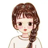 漫画女生头像白色简约小清纯微信头像图片大全
