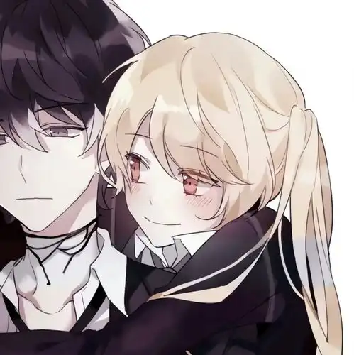 高甜日系动漫情头低头题海抬头未来.
