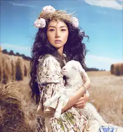 女星长发风情万种赵丽颖青春高圆圆妩媚
