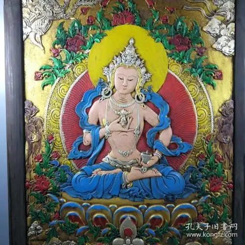 老木架藏佛挂屏唐卡挂饰摆件古玩古董古玩杂项
