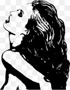 免费下载黑白女孩头像图片大全千库网png
