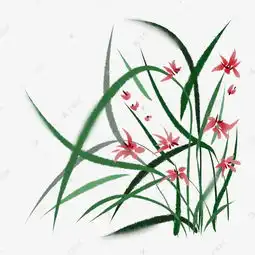 古风水墨花兰花素材图片免费下载千库网
