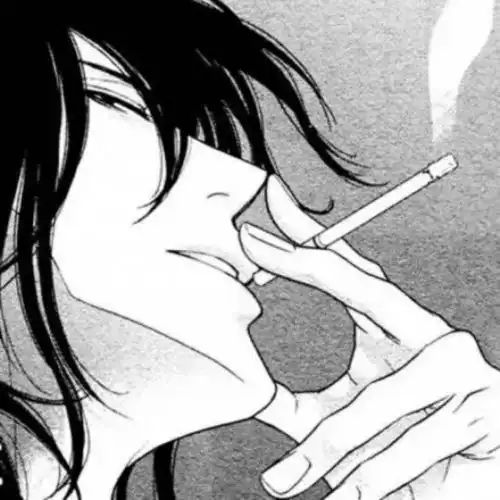 颓废男生动漫头像
