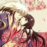 求一张银发帅哥和美女情侣的照片
