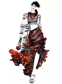 她笔下的时尚女孩个个风情万种
