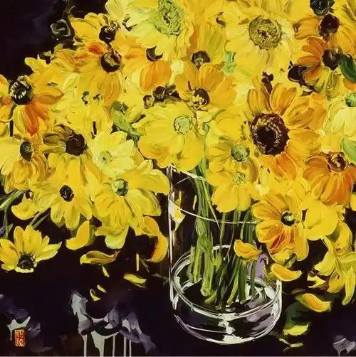 她一生只爱画花,被称为女梵高,在她笔下的花卉充满生命力
