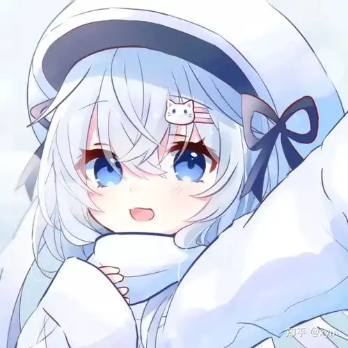 蓝色系动漫女图可以多好看
