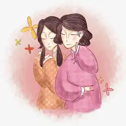 民国复古情侣爱人质感卡通插画五图片素材其他格式下载动漫人物大全
