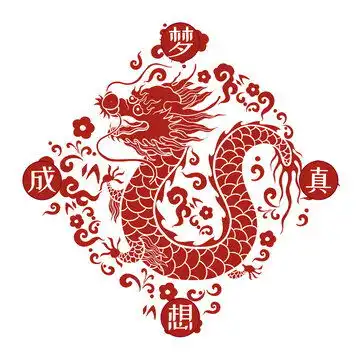 龙年祥龙装饰图案设计模板下载节日素材素材下的春节设计模板
