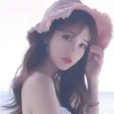 少女心粉色韩系头像真人可爱软妹粉色控少女头像

