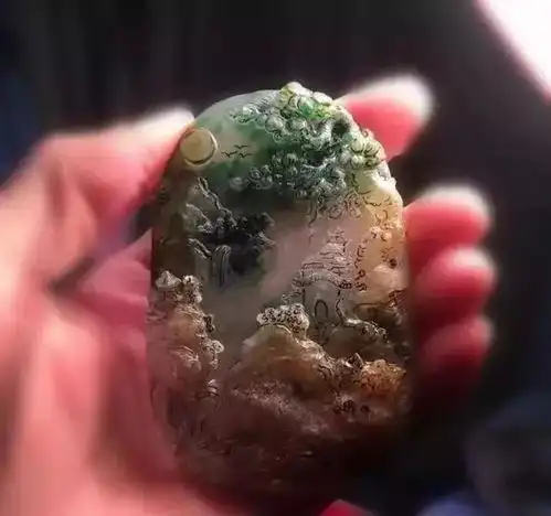 从原石到成片,顶级翡翠山水牌鉴赏
