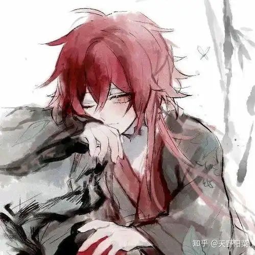 有哪些适合男生的红色系动漫头像
