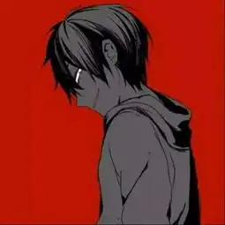 樱奈红色系动漫男生头像
