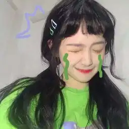 听说绿色对眼睛好女生头像
