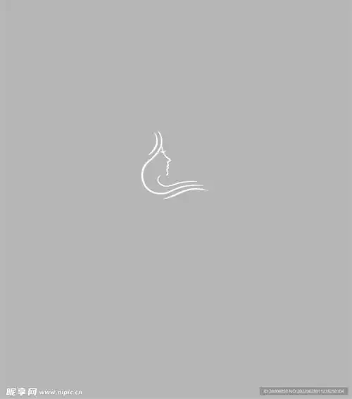 美容美发logo美女头像设计图
